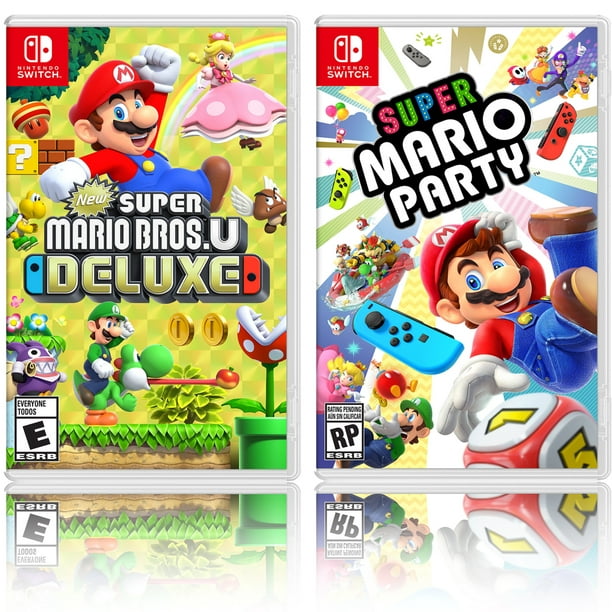 New Super Mario Bros. U Deluxe + Super Mario Party Two Game Bundle