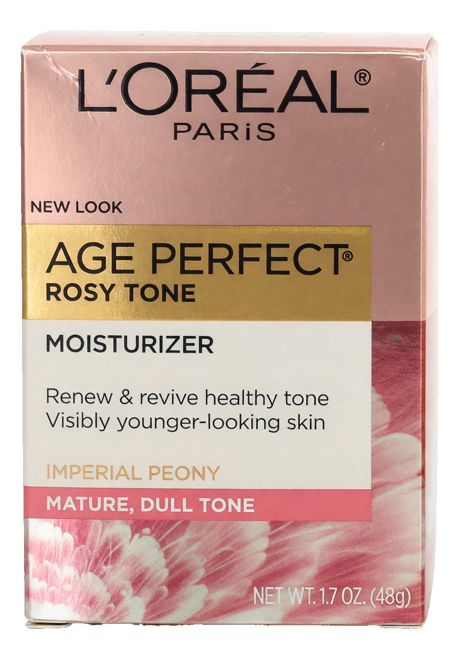 L'Oreal Paris Age Perfect Rosy Tone Anti-Sagging Face Moisturizer, Renew & Revive Healthy Tone, 1.7 oz