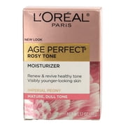 L'Oreal Paris Age Perfect Rosy Tone Anti-Sagging Face Moisturizer, Renew & Revive Healthy Tone, 1.7 oz