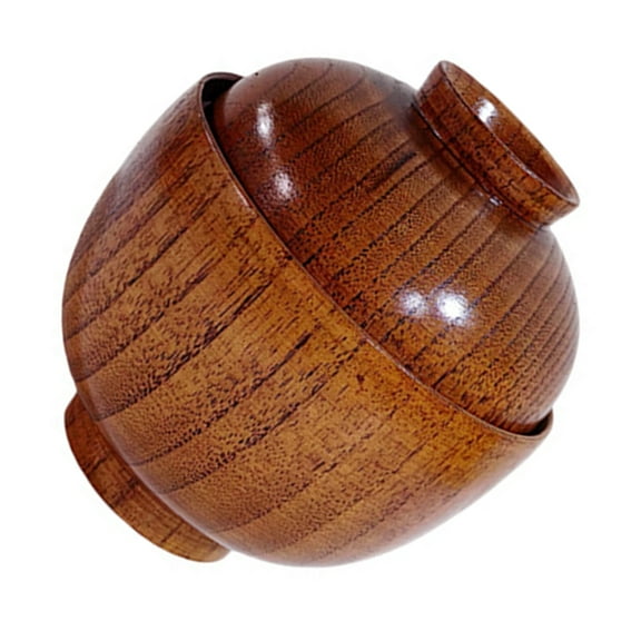 Raindrops Japanese Food Lidded Bowl Food Steamed Egg Bowl for Restaurant Home Dining Table Snack Fruit Serving Bowl Wood Tableware