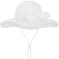 thumbnail image 2 of Baby Toddler Infant Girls Bucket Sun Hats Protection Beach UPF 50+ Toddler Wide Brim Bucket Summer Hats, 2 of 5