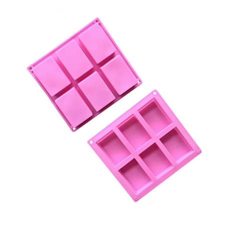 

Relanfenk Cake Molds DIY Soap 6-Cavity Making Silicone Rectangle Homemade Mould Craft Mould Mold