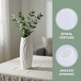 thumbnail image 2 of Unique Bargains Bud Vase for Single Stem Roses Plastic Vase White 2.8"L x 2.8"W x 7.9"H, 2 of 5