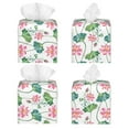 thumbnail image 2 of JUNZAN Lotus Flower for Tissue Box Cover Holder, Square Facial Tissue Case with Bottom Belt Facial Paper Organizer Dispenser for Tabletop/Bathroom/Car/Office, 2 of 8