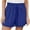 052 Blue, variant on FNFYFH Womens Plus Size Shorts $5 S Running Shorts Elastic Workout Athletic Gym Yoga Short Pants (Women's Plus Small)