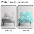 thumbnail image 6 of HELLHERO Colorful Leopard Elastic Bottom Stain Resistant Armless Accent Chair Protector Decorations Armless Accent Chair Cover for Armless Chair, 6 of 8