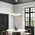 thumbnail image 2 of 41053-69 Livex Lighting Amador - 3 Light Cluster Pendant In Transitional Style-15 Inches Tall and 25 Inches Wide-Shiny White Finish, 2 of 9