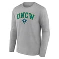 thumbnail image 2 of Men's Gray UNC Wilmington Seahawks Campus Long Sleeve T-Shirt, 2 of 3