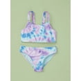 thumbnail image 2 of Wonder Nation Girls Tie Dye Bikini with UPF 50, 2-Piece, Sizes 4-18, 2 of 4
