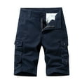 thumbnail image 2 of Jophufed Fashion Men's Pants Pocket Zipper Buttons Solid Leisure Time Tooling Shorts Cargo Pants, 2 of 4