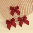thumbnail image 4 of Ongmies Christmas Bows, 10Pcs Christmas Bows - Various Fabric Styles For Tree Garland, Party & Holiday Decorations, Christmas Decorations Indoor, 4 of 9