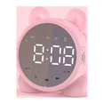 thumbnail image 1 of Reloj despertador digital Sailing Mini tarjeta TF altavoz Bluetooth rosa, 1 of 3