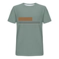 thumbnail image 4 of USNSM Men's Graphic Tee Crew Neck Short Sleeve Striped T Shirt Loose Breathable Comfortable Summer Casual Tops Green XXXL, 4 of 5