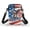Eagle USA Flag, variant on Chririnla With Zipper Mini Crossbody Messenger Bag for Yoga Shop, Polyester Pockets Shoulder Purse, Ocean Shark Pattern