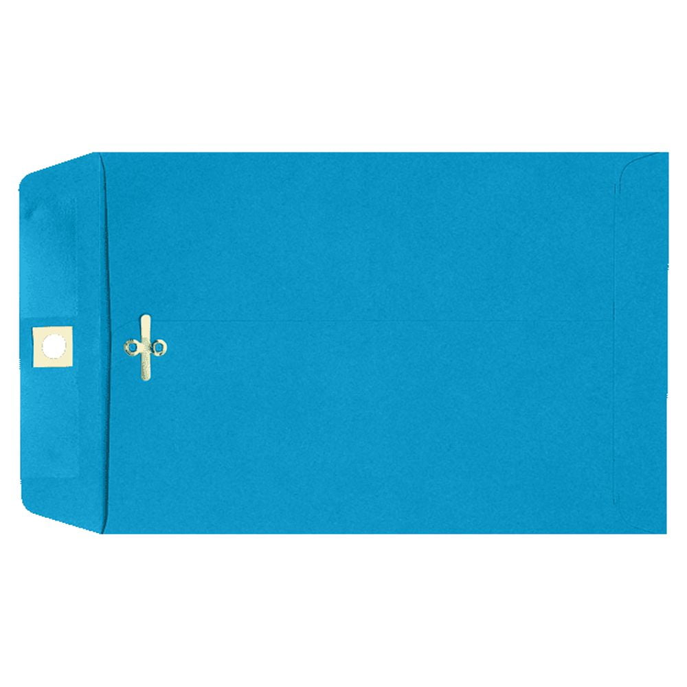 LUXPaper 9 x 12 Clasp Envelopes, Pool Blue, 500/Pack