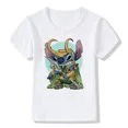 thumbnail image 3 of Camiseta de algodón con estampado de puntadas de verano para niños, nueva camiseta Kawaii de Disney para niños y niñas, ropa informal, camisetas de dibujos animados Harajuku para niños, camisetas para, 3 of 5