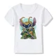 thumbnail image 3 of Camiseta de algodón con estampado de puntadas de verano para niños, nueva camiseta Kawaii de Disney para niños y niñas, ropa informal, camisetas de dibujos animados Harajuku para niños, camisetas para, 3 of 5
