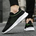 thumbnail image 5 of Sopiago Mens Walking Sneakers Men's Shoes Sneakers Casual Shoes Walking Fitness Sports Shoes Outdoor Running Shoes Green,45, 5 of 6