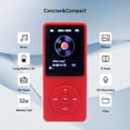 thumbnail image 2 of Reproductor MP3 Arungo MP10 de 32 GB con auriculares con altavoz, color rojo, 2 of 7