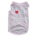 thumbnail image 4 of Promotion Clearance Cat Pet Dog Vests Puppy Vest Clothes Cute I Love Mommy/Daddy T-Shirt Size S-XXL, 4 of 5