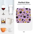 thumbnail image 6 of Yiaed Cute Halloween Print Leather Coasters for Drinks - Cup Coasters Coffee Table Kitchen Table Bar, Home & Office Gifts Handmade Drink Coasters-Square, 6 of 6