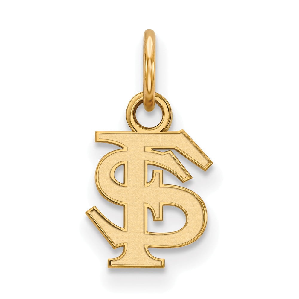 Solid 14k Yellow Gold Official Florida State University Extra Small ...