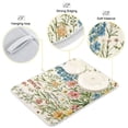 thumbnail image 3 of Yayeee Dish Drying Mat for Kitchen Counter 16"x18" Microfiber Absorbent Pad, Colorful Wildflowers, 3 of 7