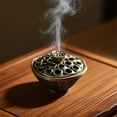 thumbnail image 7 of incense Burner Holder, Vintage Bedroom decor, Antiqued Metal, 1.5 in Height, Farmhouse Table decor, Table decorations for Party, Room decor Aesthetic, Wedding Table decorations, 1, 7 of 7
