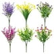 thumbnail image 2 of Set de flores artificiales | 6 piezas surtidos de estilos y colores | Apariencia realista y realista | Tela de seda plástica | Decoración de bajo mantenimiento para el hogar, bodas y fiestas | Uso, 2 of 8