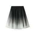 thumbnail image 5 of Women's Elegant Tulle Skirts, Gradient Color Elastic A-Line Layered Short Skirt Streetwear, 5 of 10