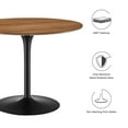 thumbnail image 5 of Modway Pursuit 40" Dining Table in Walnut Black, 5 of 7