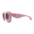 thumbnail image 3 of Womens Ballon Super Thick Rectangle Retro Sunglasses Pink Black, 3 of 4
