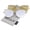 2-Pack | Mt Gld/Gld + Sh Sil/Sil, variant on sunglassLA Female Oversize Slim Metal Frame Colored Mirror Flat Lens Cat Eye Sunglasses 58mm (Shiny Silver / Blue Mirror) - 58mm