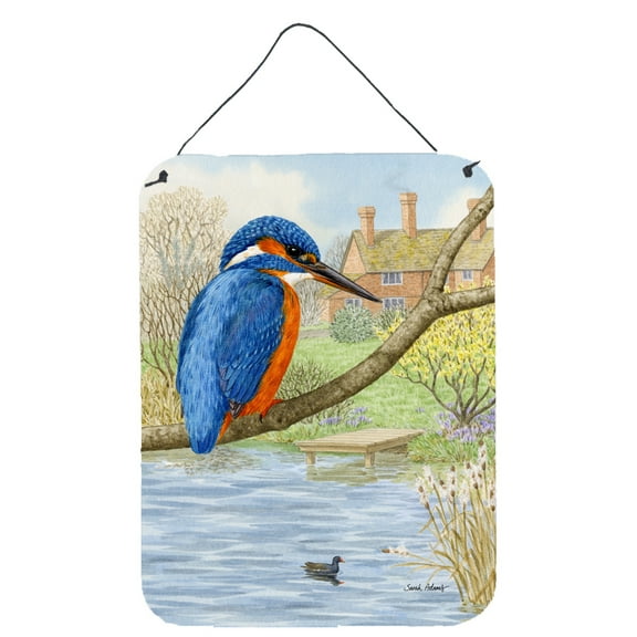Carolines Treasures ASA2093DS1216 Kingfisher Wall or Door Hanging Prints 12WX16H multicolor