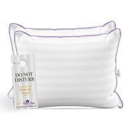 Luxury Hotel Pillows 2 Pack - Hypoallergenic Synthetic Down - Allergy Free - USA Made (Queen Medium)
