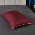 thumbnail image 4 of Move Over Burgundy Red Pillowcases Queen, Zipper Closure Pillow Cover Set of 2, Microfiber Pillow Cases, 2 Pack, 4 of 7