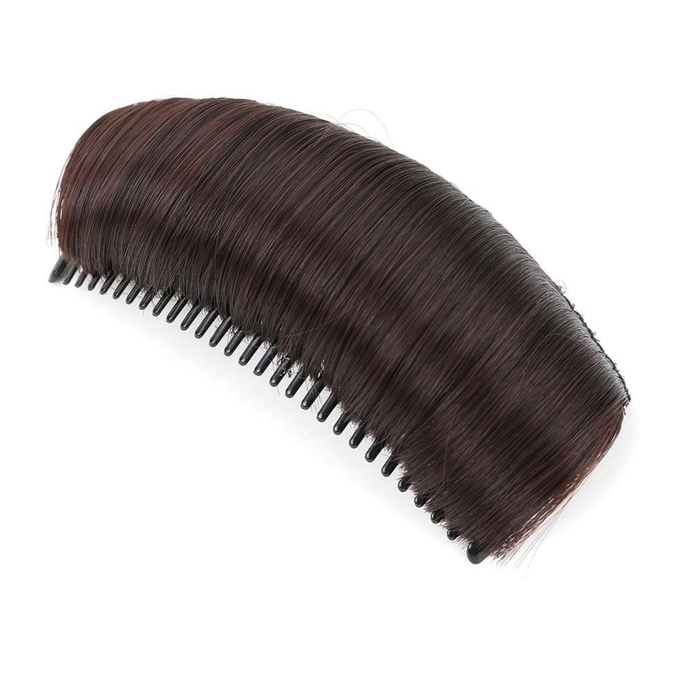 Synthetic Comb Clip Hair Bun Invisible Fluffy Hair Pad, Bump Up Styling Insert Tool