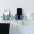 thumbnail image 5 of Paquete de 3 soportes para teléfono celular de montaje en pared, soporte de carga para teléfonos inteligentes, adecuado para el hogar y la oficina, color blanco, 5 of 5