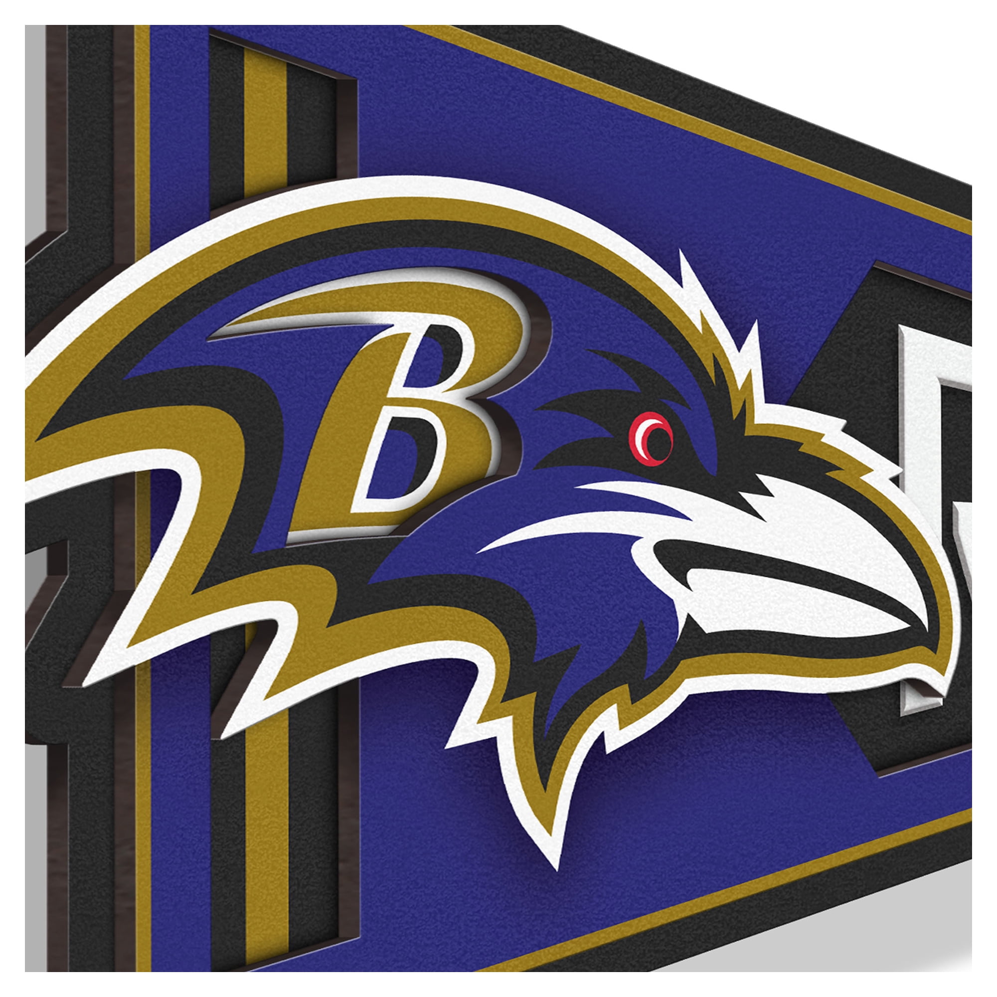 IDNA Baltimore Ravens 23" 3D Pennant Wall Art