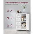 thumbnail image 4 of Mueble de baño VASAGLE MLHC41W con 4 cajones y ajustable en S, 4 of 9