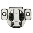 thumbnail image 5 of Pack of 2 DTC Pivot Pro 105-Degree Opening Angle 1-5/16" (33mm) Overlay, Screw-On 2-Cam, 6 Way Adjustable Soft-Close Face Frame Cabinet Hinges, Nickel Plated, 5 of 5