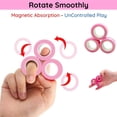 thumbnail image 1 of Fingears Anillos magnéticos Fidget Spinner Toy | Anillo giratorio magnético para aliviar el estrés y la ansiedad - 3PCS Baby Pink Adepaton WRMH-276, 1 of 5