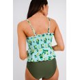 thumbnail image 3 of ABPHQTO Bikini de mujer con peplum y estampado de limones verdes, 3 of 5
