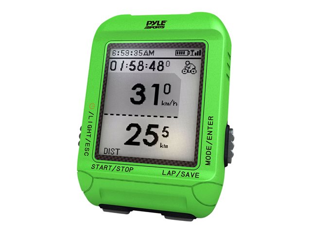 Smart Bicycling Computer with GPS Performance & Navigat Analysis Software and ANT+ Technology for Biking, Training, Exercise, Fitness (Green Color) - image 5 of 8