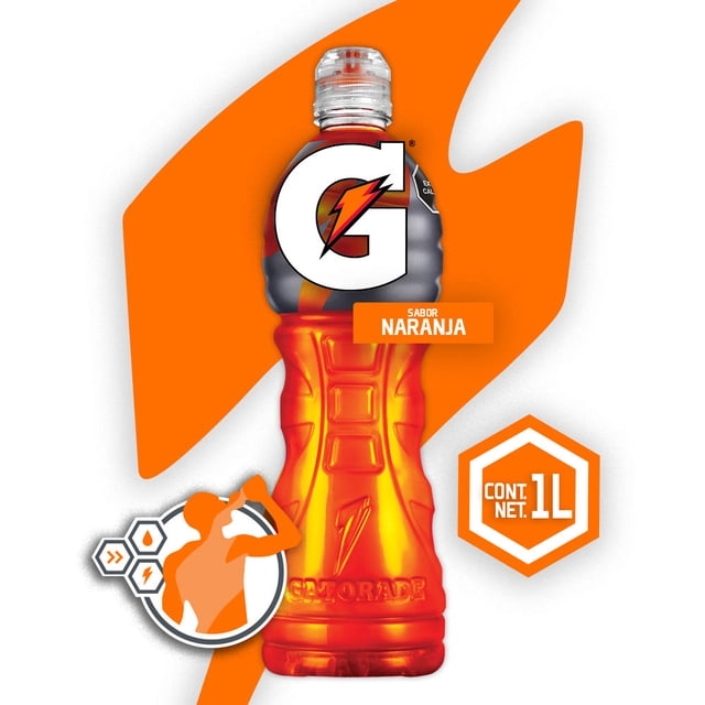 Bebida Gatorade sabor naranja 1 l