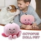 thumbnail image 1 of Muñeca de pulpo, juguete con sonido para mascotas, muñeca de peluche de pulpo, muñeca de vida marina, regalo para niños, 1 of 5