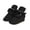 Black, variant on ZACPNCV Newborn Baby Cotton Booties Non-Slip Sole for Toddler Boys Girls Infant Winter Warm Fleece Cozy Socks Shoes Gray