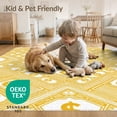 thumbnail image 4 of ODIKA Interlocking Border Currency Note Bold Collage Motif Funky Print Refined Pet Friendly & Kids Safe for Bedroom, Bedside, Nursery, 4 of 7