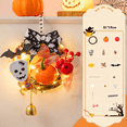 thumbnail image 6 of Halloween Wreath with Light,10 Inch DIY Pumpkin Door Hanging Halloween Decor for Porch,Party,Home - Great Halloween Decorations & Halloween Lights,A/B/C(A), 6 of 7