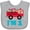 AC-Heather Grey, variant on Inktastic 1st Birthday Fire Truck Boys or Girls Baby Bib